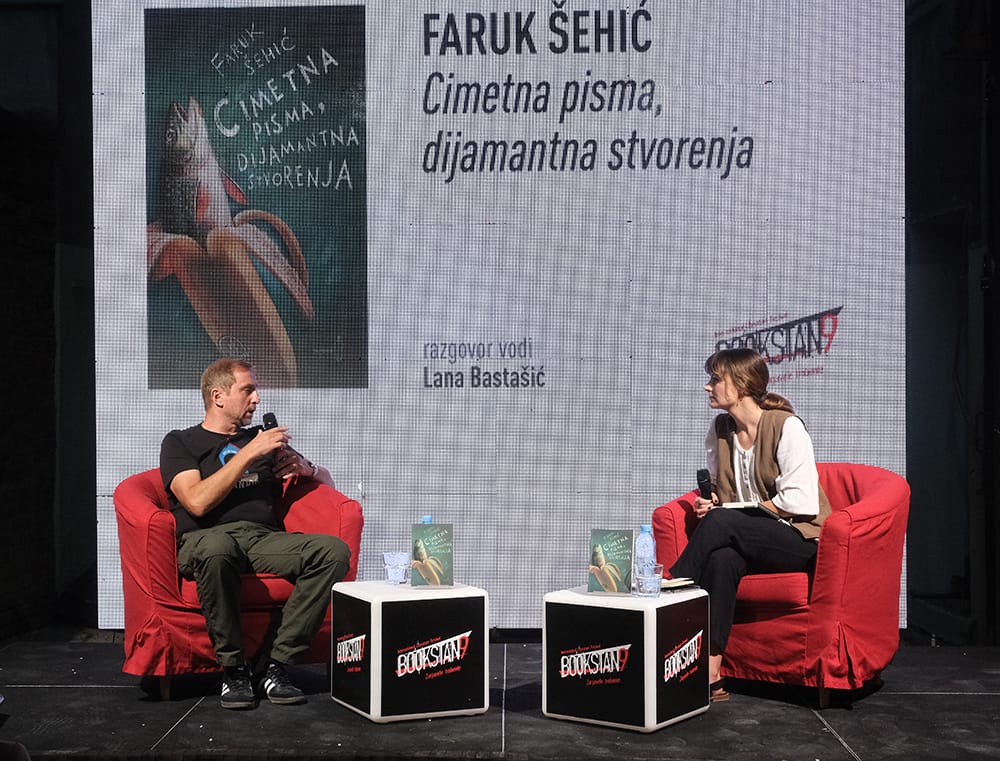 Izvještaj s događaja: Faruk Šehić, „Cimetna pjesma, dijamantna stvorenja”